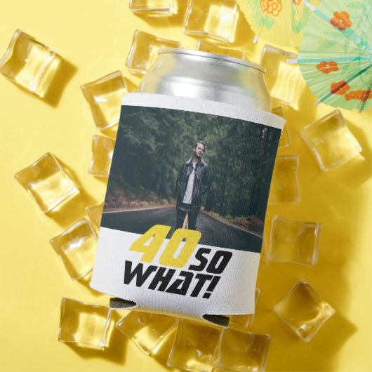 Grappig 40, wat Quote Foto 40th Birthday Blikjeskoeler (Insitu Zomer)