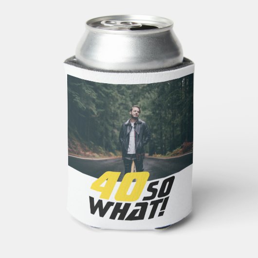 Grappig 40, wat Quote Foto 40th Birthday Blikjeskoeler (Blikje Achterkant)