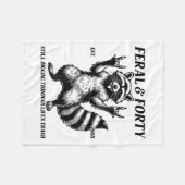 Grappig 40e verjaardag Est 1985 Feral & amp; Veert Fleece Deken (Voorkant (Horizontaal))