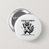 Grappig 40e verjaardag Est 1985 Feral & amp; Veert Ronde Button 5,7 Cm (Voorkant /achterkant)