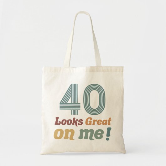 Grappig 40e verjaardag tote bag (Voorkant)