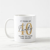 Grappig 40e verjaardagscadeau koffiemok (Links)