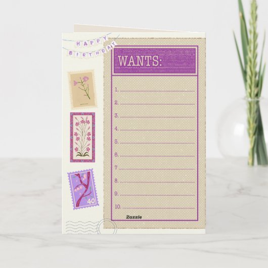 Grappig 40ste verjaardag kaart (Achterkant)