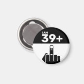 Grappig 40th Birthday Gift, 39 plus één controleur Magneet (Voorkant / Achterkant)