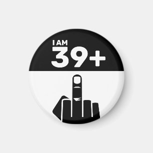 Grappig 40th Birthday Gift, 39 plus één controleur Magneet