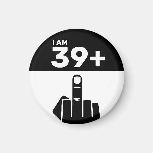 Grappig 40th Birthday Gift, 39 plus één controleur Magneet (Voorkant)