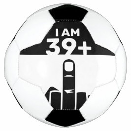 Grappig 40th Birthday Gift, 39 plus één Voetbal