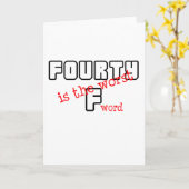 Grappig, "40th Birthday" ontwerp Kaart (Gele Bloem)