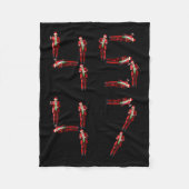 Grappig 45 47 Trump Dans Kerstman Kerstmis Fleece Deken (Voorkant)