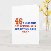 Grappig 46 jaar verjaardag kaart (Gele Bloem)