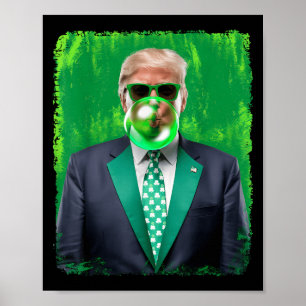 Grappig 47e President St Patricks Day Irish Trump Poster