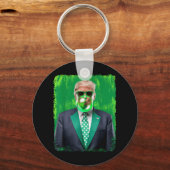Grappig 47e President St Patricks Day Irish Trump  Sleutelhanger (Voorkant)