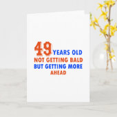 Grappig 49 jaar verjaardag kaart (Gele Bloem)