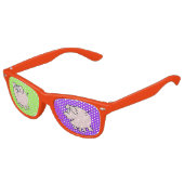 Grappig 4 3 Cartoon Varkensjaar Zodiac Verjaardag  Kinder Zonnebril (Gekanteld)