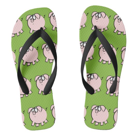 Grappig 4 Cartoon Varken Kies Kleur Mannen Slipper (Voetbed)