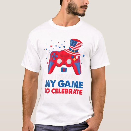 Grappig, 4 juli 2021, dat ik mijn game heb onderbr t-shirt (Voorkant)