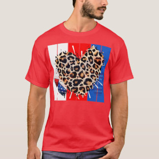 Grappig 4 juli 2021 Luipaard voor mama Vierde van  T-shirt