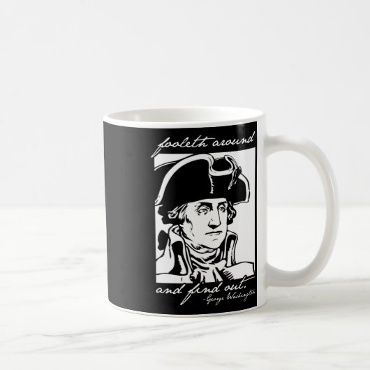 Grappig 4 juli 4 juli George Washington Foole Koffiemok (Rechts)