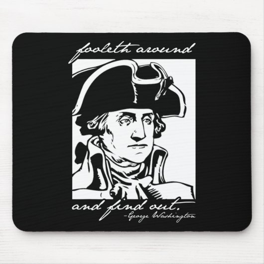 Grappig 4 juli 4 juli George Washington Foole Muismat (Voorkant)