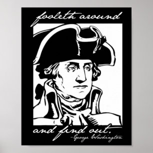 Grappig 4 juli 4 juli George Washington Foole Poster