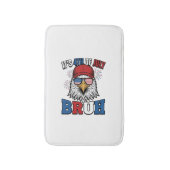Grappig 4 juli Adelaar Bruh Patriottisch Shirt Ont Badmat (Voorkant Verticaal)