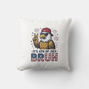 Grappig 4 juli Adelaar Bruh Patriottisch Shirt Ont Kussen
