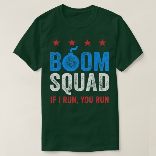 Grappig, 4 juli als ik je laat rennen... t-shirt (Design voorkant)