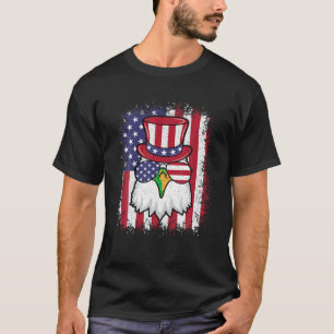 Grappig, 4 juli, Amerikaans vlagpatriottisch Eagle T-shirt