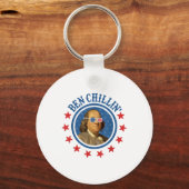 Grappig 4 juli _ Ben Chillin _ Ben Franklin Nederl Sleutelhanger (Voorkant)