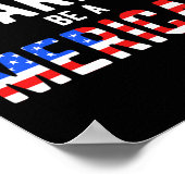 Grappig 4 juli design cadeau voor Independence Day Poster (Hoek)