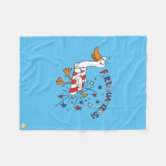 Grappig, 4 juli Duck Cute Kinder Fleece Deken (Voorkant (Horizontaal))