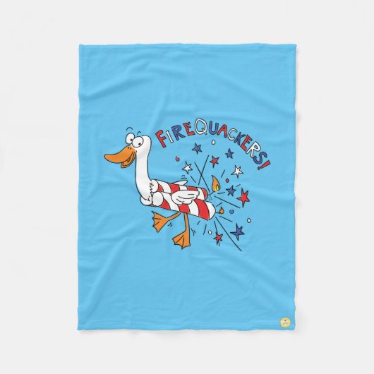 Grappig, 4 juli Duck Cute Kinder Fleece Deken (Voorkant)