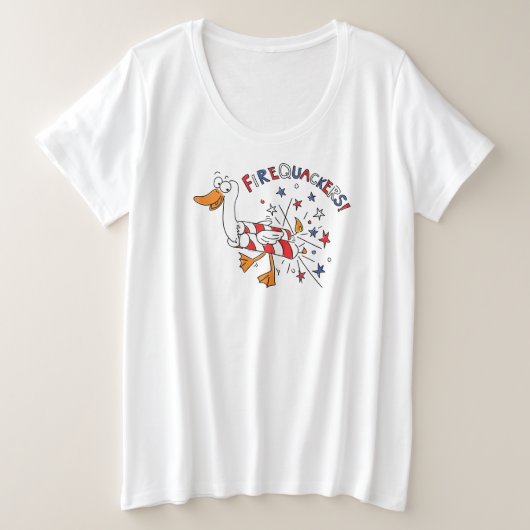 Grappig, 4 juli Duck Cute Kinder Grote Maat T-shirt (Design voorkant)