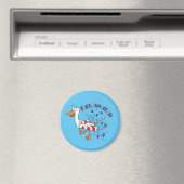 Grappig, 4 juli Duck Cute Kinder Magneet (Insitu (Vaatwasser))