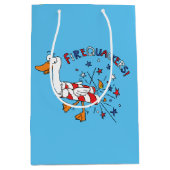Grappig, 4 juli Duck Cute Kinder Medium Cadeauzakje (Voorkant)
