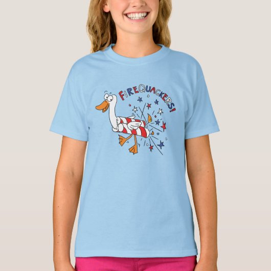 Grappig, 4 juli Duck Cute Kinder T-shirt (Voorkant)