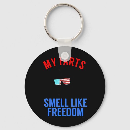 Grappig 4 juli-feest - Grappig Abe Lincoln T-shirt Sleutelhanger (Voorkant)