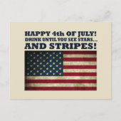 Grappig 4 juli feestdagenkaart (Voorkant)