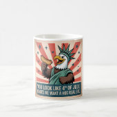 Grappig 4 juli Hog Joke Poster Koffiemok (Center)