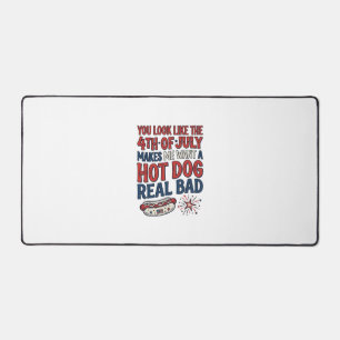 Grappig 4 juli Hot Dog Patriottisch Shirt Ontwerp_ Bureaumat