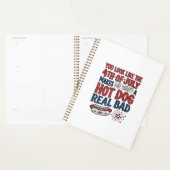 Grappig 4 juli Hot Dog Patriottisch Shirt Ontwerp_ Planner (Display)