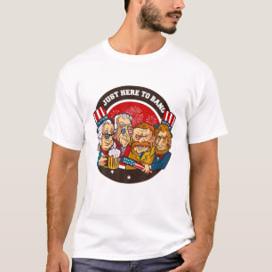 Grappig, 4 juli, ik ben hier om ons voor te bereid t-shirt