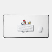 Grappig 4 juli Kip Bier Patriottisch Shirt Ontwerp Bureaumat (Keyboard & Muis)