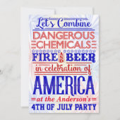 Grappig 4 juli Onafhankelijkheidsdag Party Humor Kaart (Voorkant)
