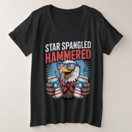 Grappig 4 juli Ontwerp voor Vrouwen Grote Maat T-shirt