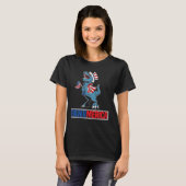 Grappig 4 juli Rawrmerica Kinder Amerikaan T-shirt (Voorkant volledig)