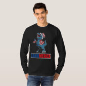 Grappig 4 juli Rawrmerica Kinder Amerikaan T-shirt (Voorkant volledig)