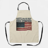 Grappig 4 juli schort (Voorkant)