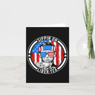Grappig 4 juli Sippin op Liber-tea Liberty USA Kaart