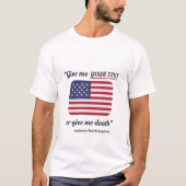 Grappig 4 juli T-Shirt American Flag Patriot (Voorkant)